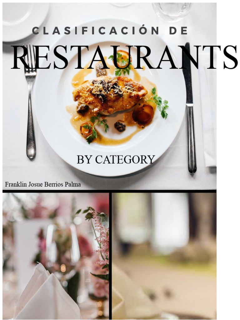 Restaurant Classification PDF | PDF