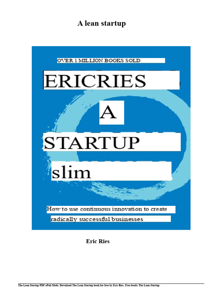 Free Download: The Lean Startup PDF | PDF | Lean Startup | Startup Company