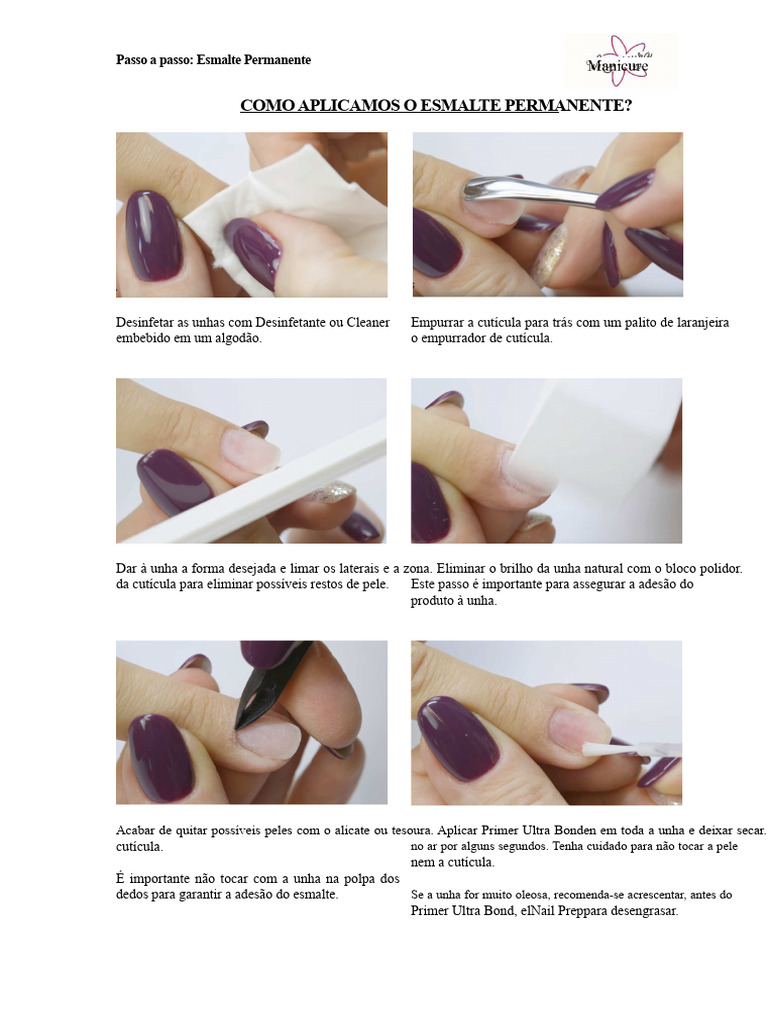Guia Completo de Esmalte Permanente | PDF | Esmalte | Unha
