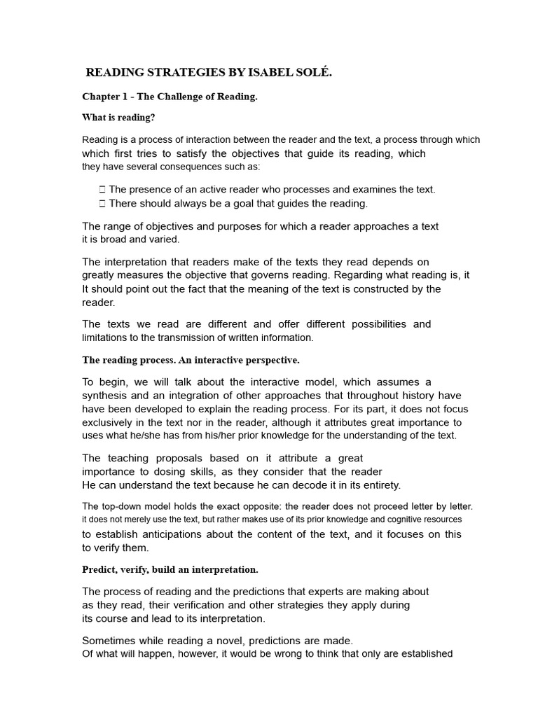 Reading Strategies for Effective Learning | PDF | Knowledge | Reading ...
