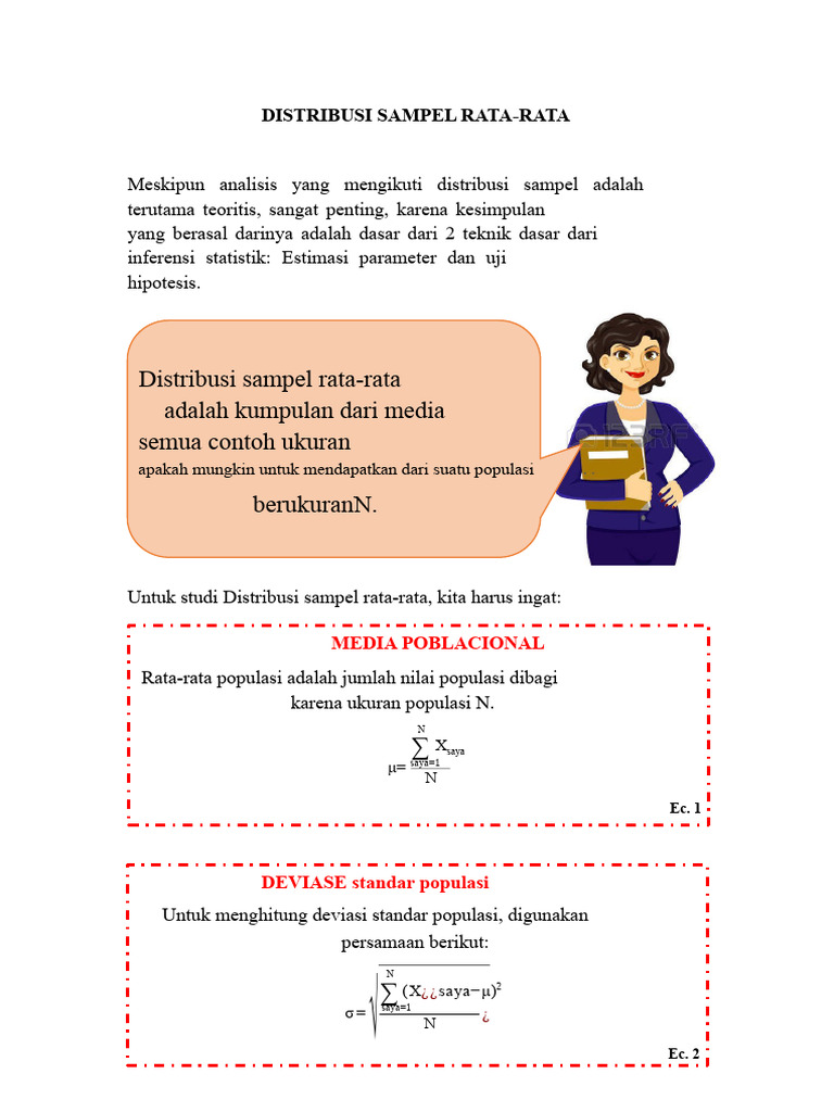Distribusi Sampel Rata-Rata dan Kesalahan Standar | PDF