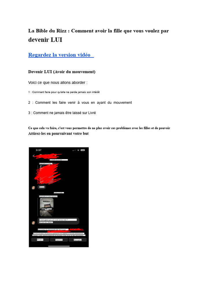 Bible Du Rizz | PDF