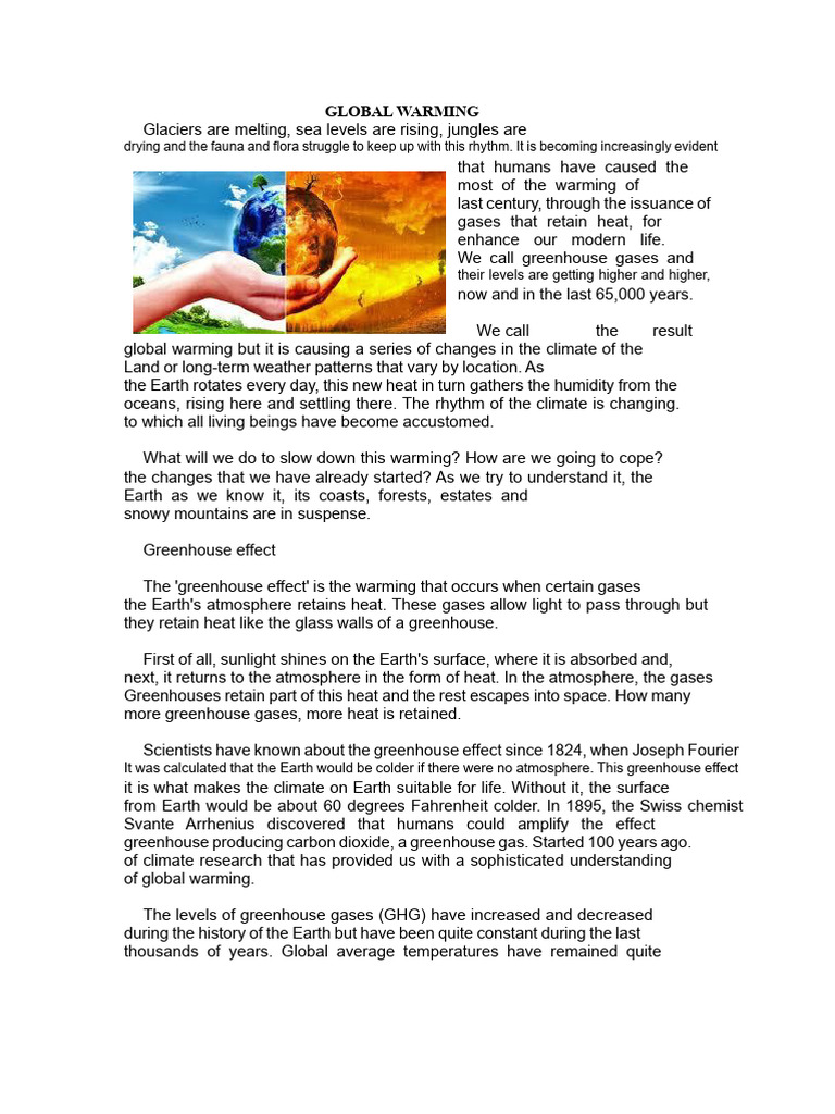 Understanding Global Warming Effects | PDF | Greenhouse Effect ...