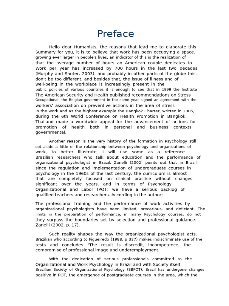 Psychology, Organizations, and Work in Brazil PDF Motivational