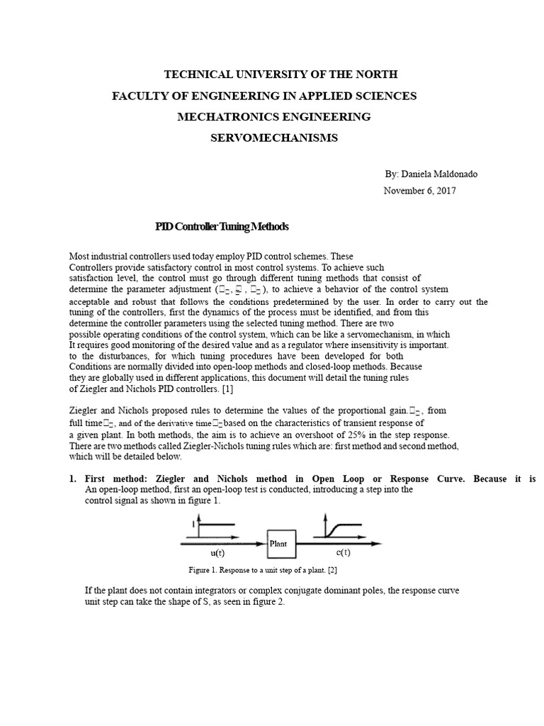 PID Controller Tuning Methods Explained | PDF | Control Theory ...