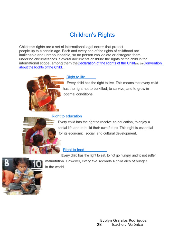 Children's Rights | PDF | Children's Rights | Social Policy