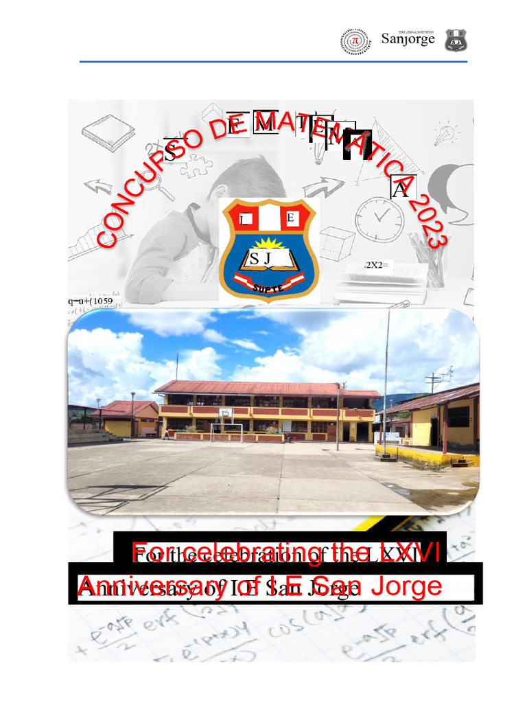 LXVI Anniversary Mathematics Contest | PDF | Teachers | Mathematics