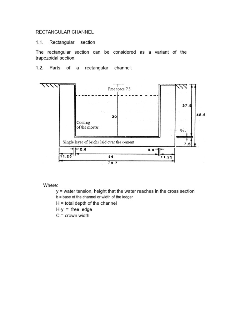 Designing Rectangular Channels for Efficiency | PDF | Slope