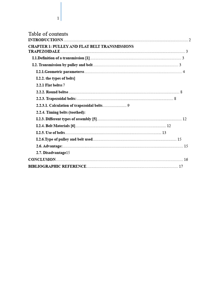 Pulley and Belt Transmission Systems | PDF | Belt (Mechanical ...