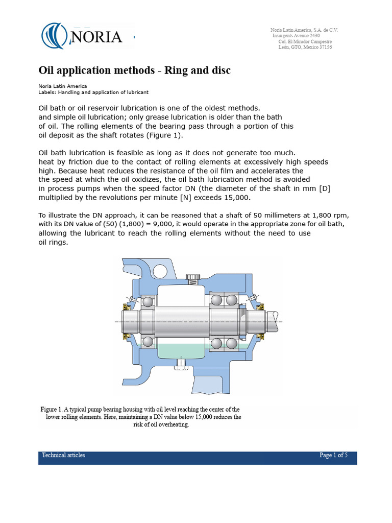 Bearing Housing Oil Lubrication Methods | PDF | Bearing (Mechanical ...