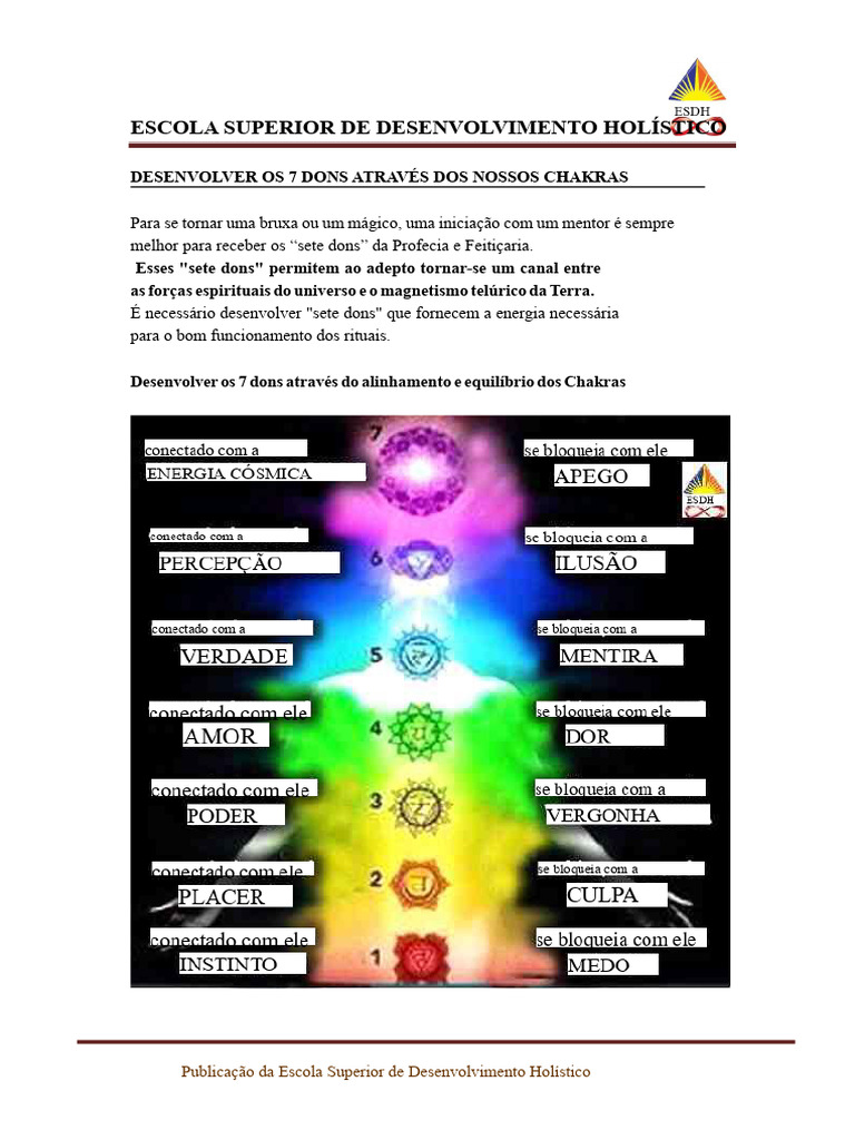 Despertar dos 7 Dons e Chakras | PDF | Chacra | Amor