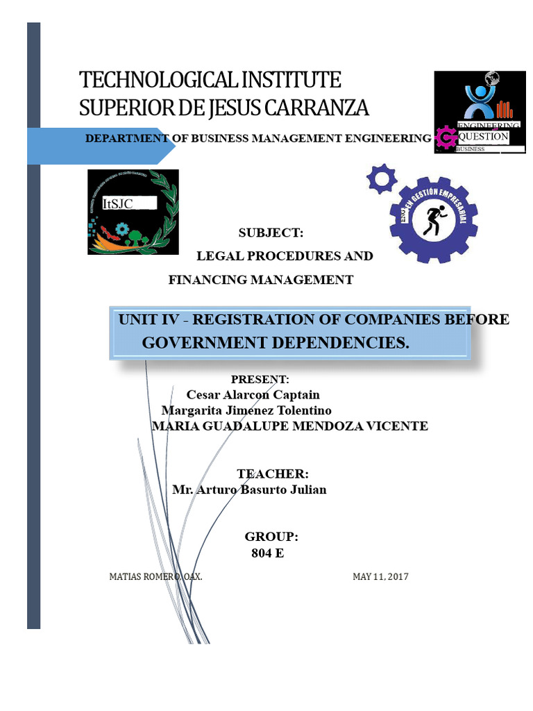 Unit IV Registration of Companies With Government Agencies | PDF ...