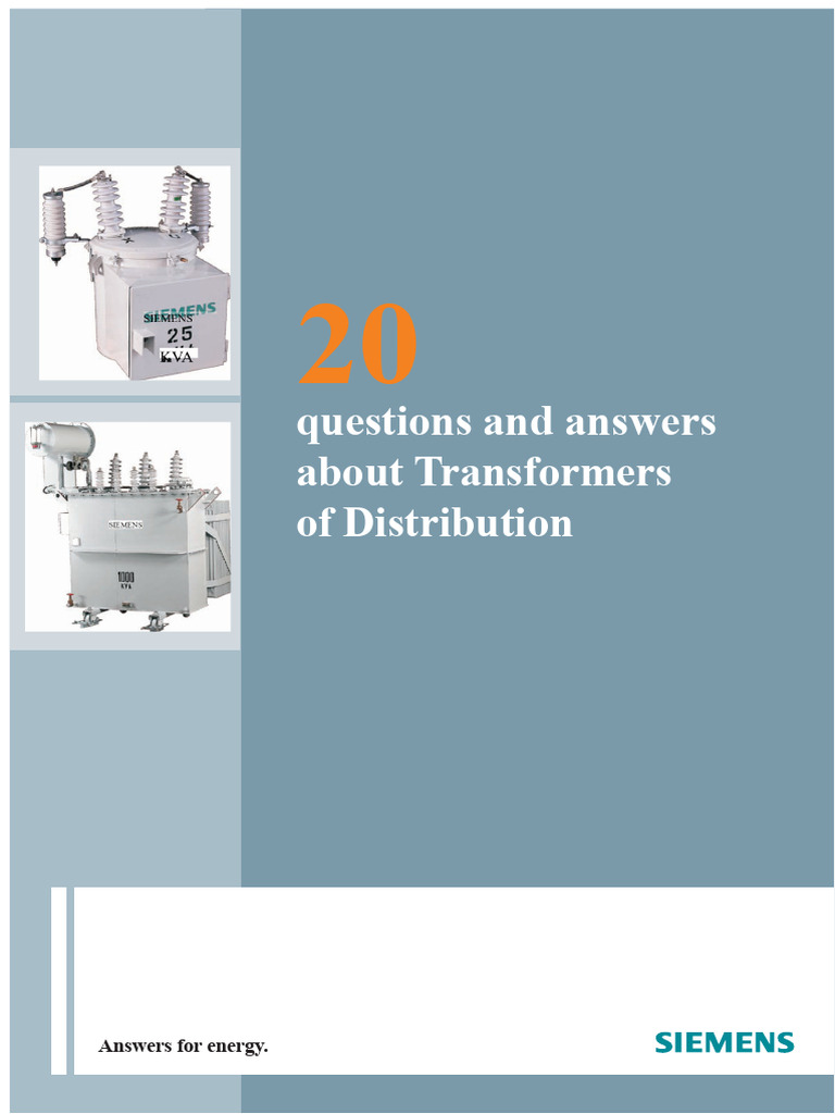 20 FAQs on Distribution Transformers | PDF | Transformer | Voltage