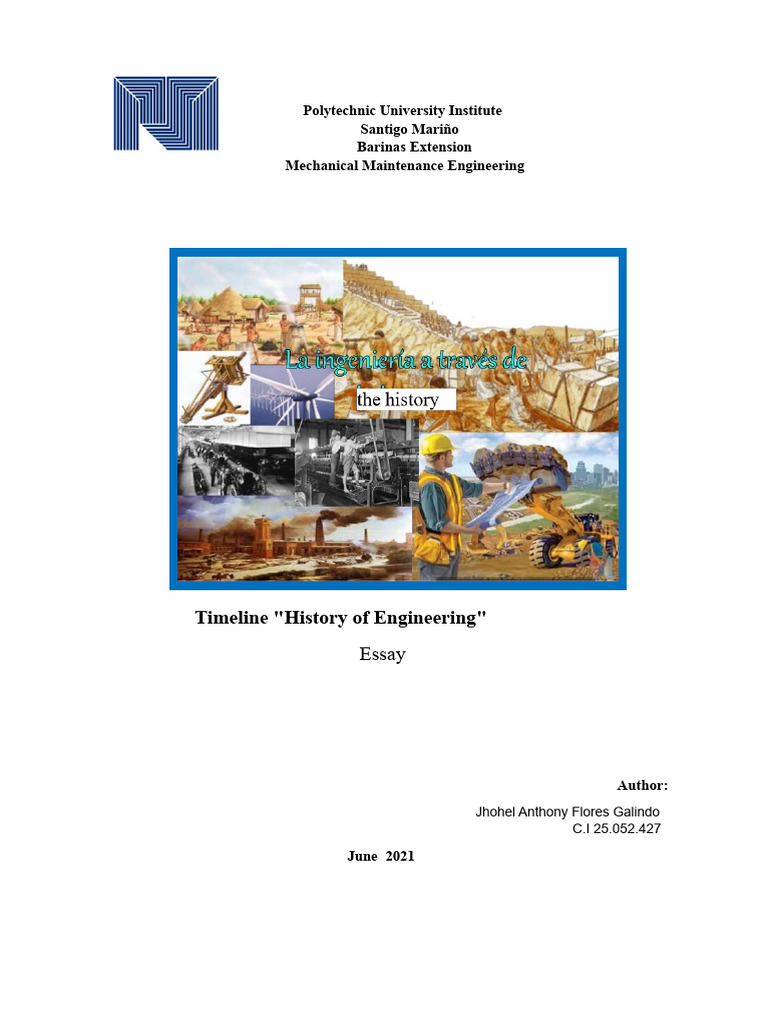 History of Engineering Timeline | PDF | Engineering | Printing Press