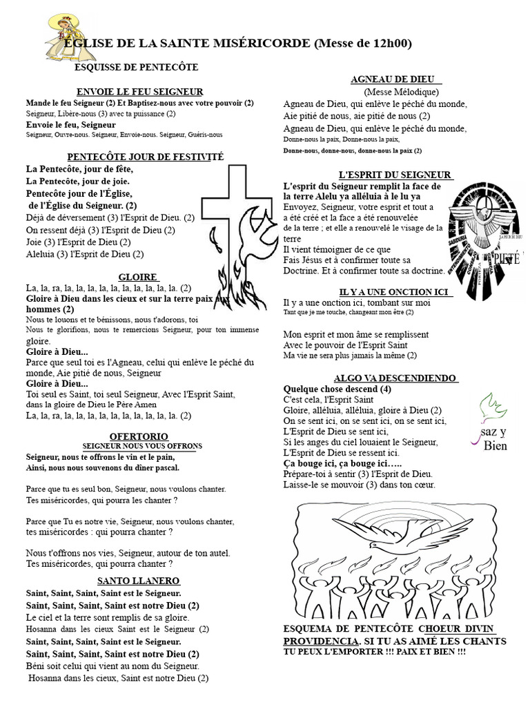 Célébration de la Pentecôte à l'Église | PDF | Pentecôte | Saint-Esprit