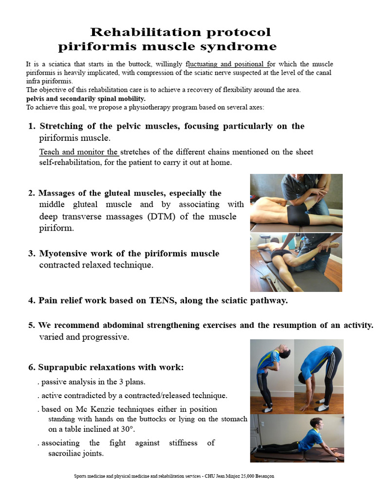 Rehabilitation for Piriformis Syndrome | PDF | Pelvis | Musculoskeletal ...