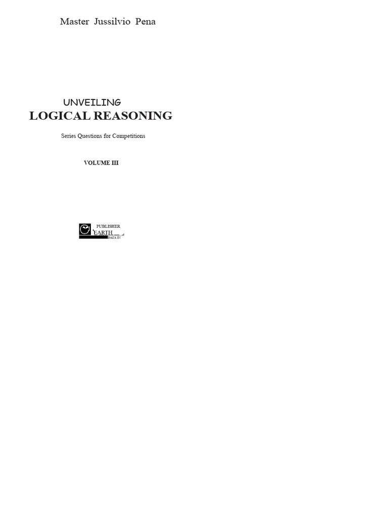 Logical Reasoning for Competitions | PDF | Reason | Methodology