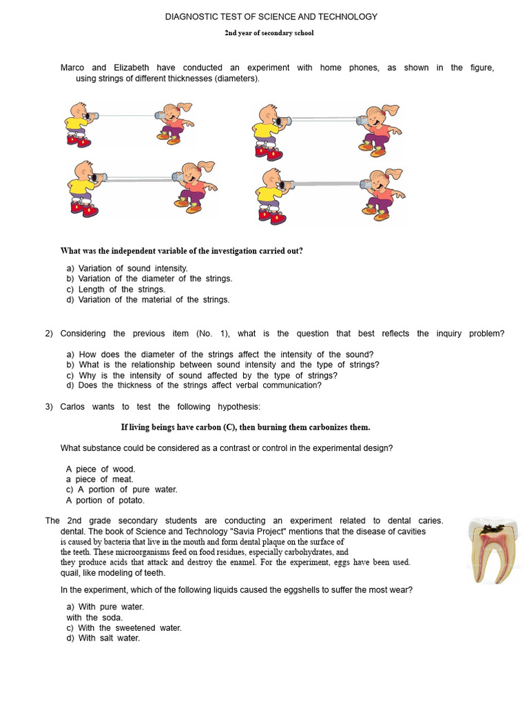 Diagnostic Test of Science and Technology | PDF | Reproduction | Biology