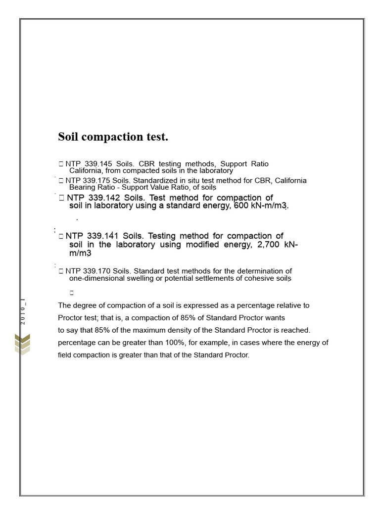 Soil Compaction Testing Methods Guide | PDF