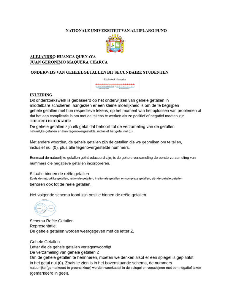 Essay Over Gehele Getallen | PDF