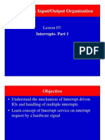 Chapter 11: Input/Output Organisation: Lesson 07