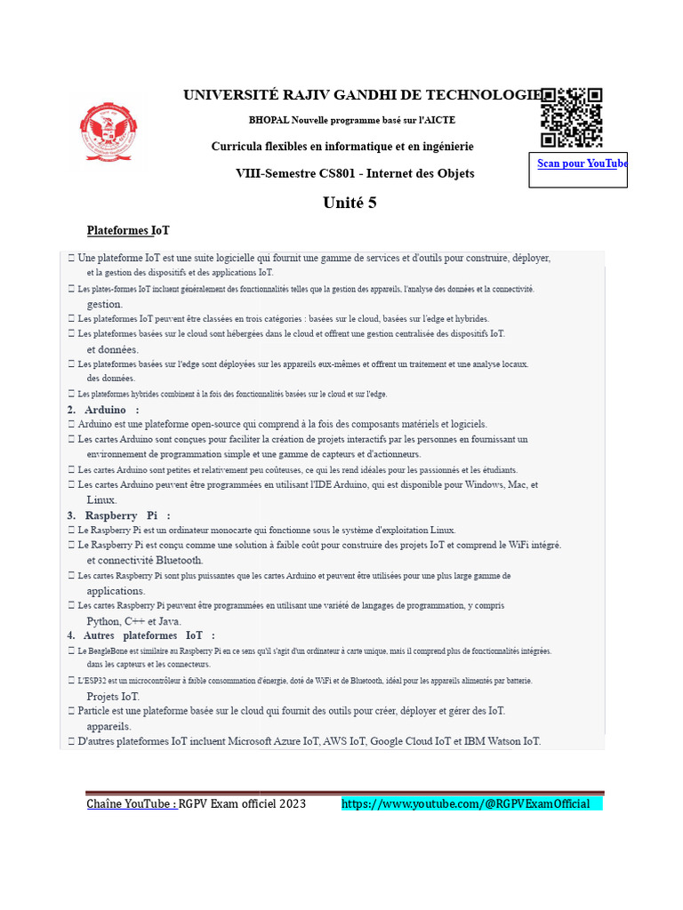 Plateformes et Analyse IoT en 2023 | PDF | Cloud computing | Internet ...