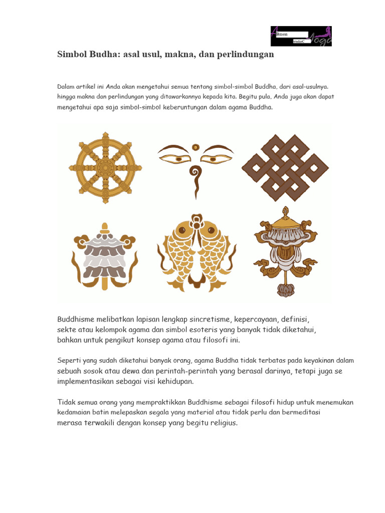 Simbol Buddha: Makna dan Perlindungan | PDF