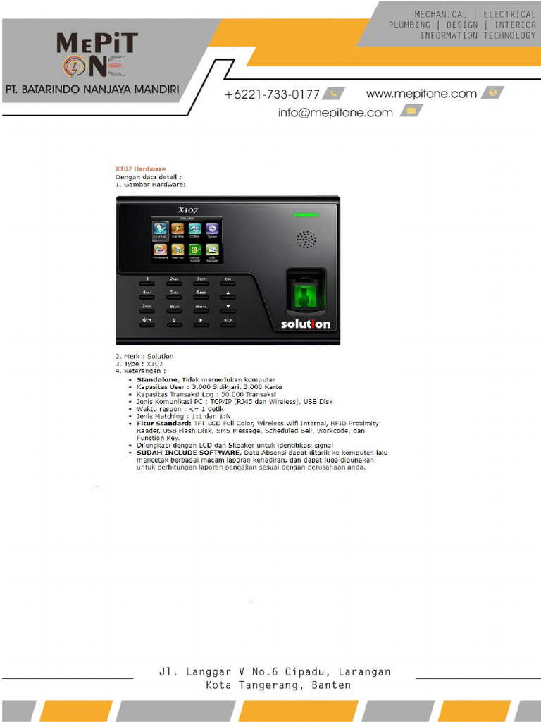 Sales Quotation for Device Solution | PDF