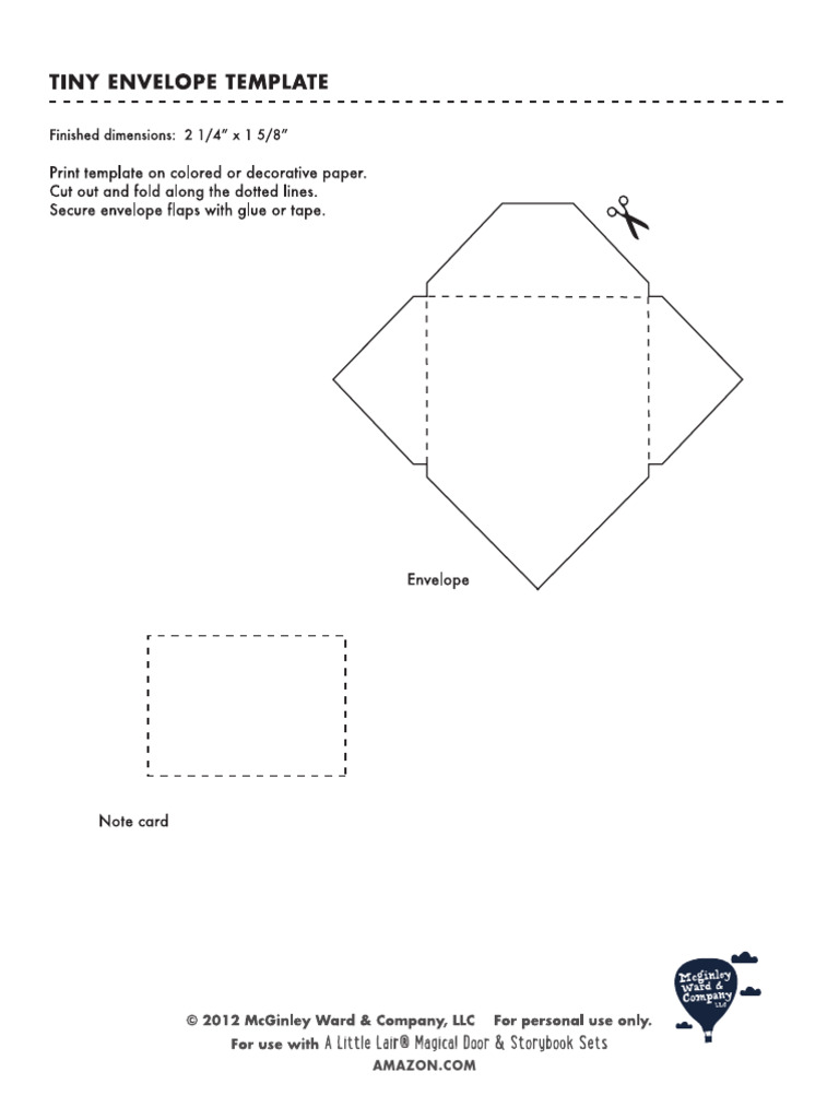 2015 - Tiny Envelope Template | PDF