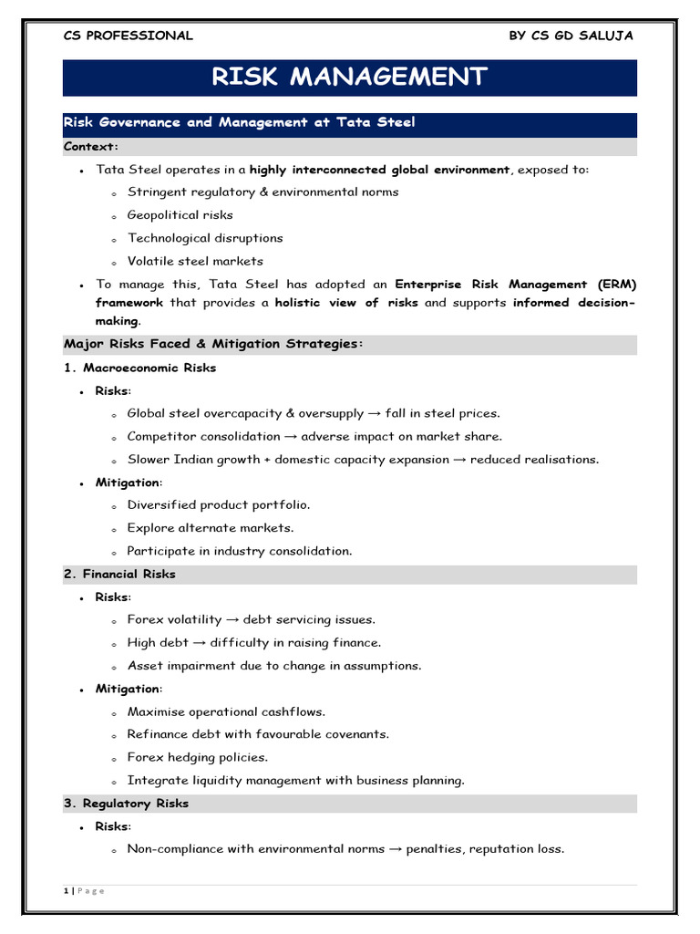 Risk Management Strategies in Corporations | PDF | Computer Security ...