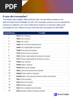 Códigos de Transação SAP MM Essenciais | PDF | Logística | Informática