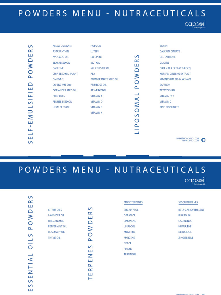 Nutraceuticals and Oils Overview | PDF | Natural Products