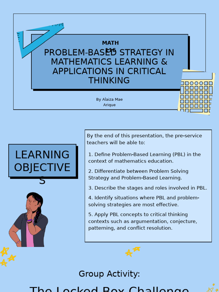 Problem-Based Learning in Math Education | PDF | Cognition | Learning