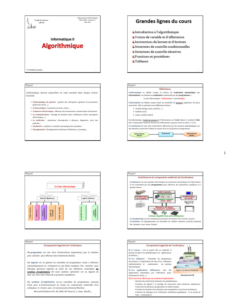 Introduction à l'algorithmique en informatique | PDF | Programmation ...