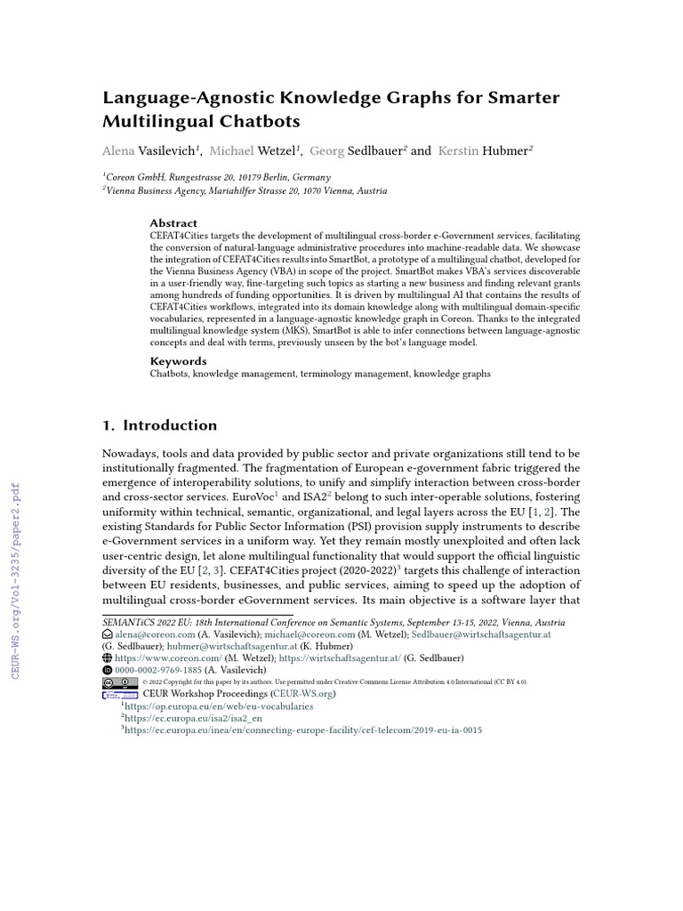 Language-Agnostic Chatbot Development | PDF | Data | Knowledge