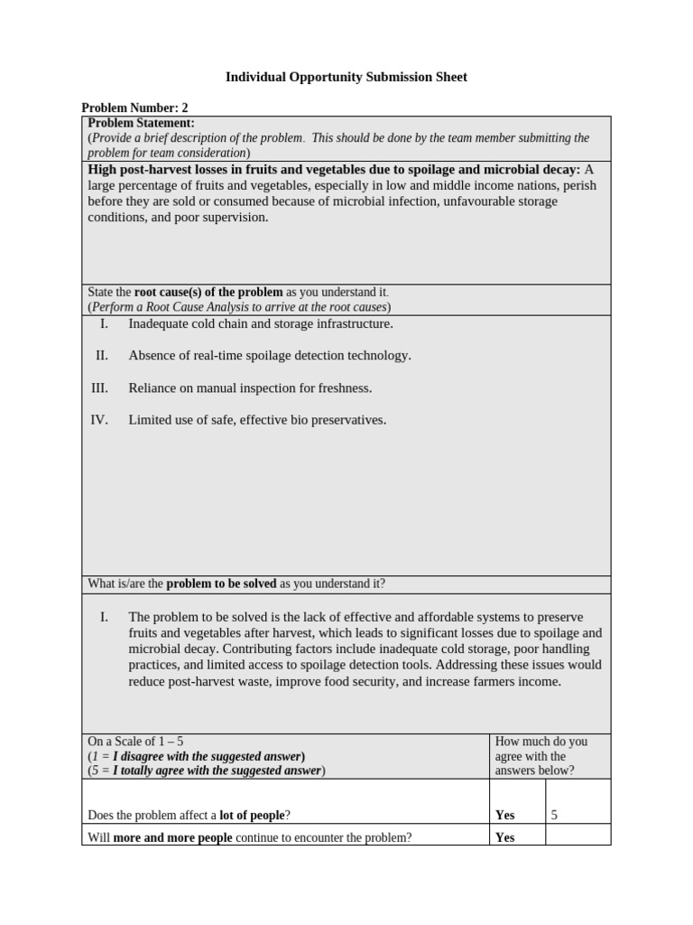 Problem 2 (A) | PDF | Vegetables | Food Industry