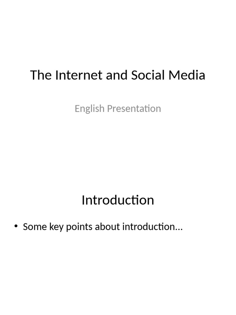 Internet and Social Media Overview | PDF