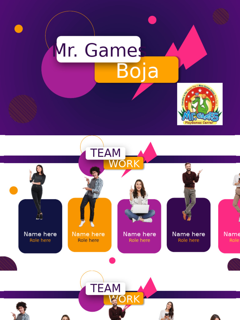Teamwork Powerpoint Template With Morph Transition | PDF