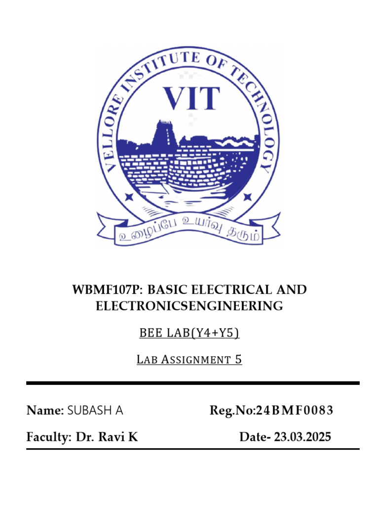 Single Phase Half Wave Rectifier Lab | PDF