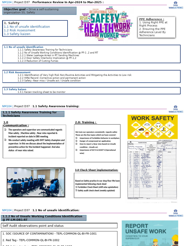 Safety Training and Risk Assessment Report | PDF | Safety | Personal ...