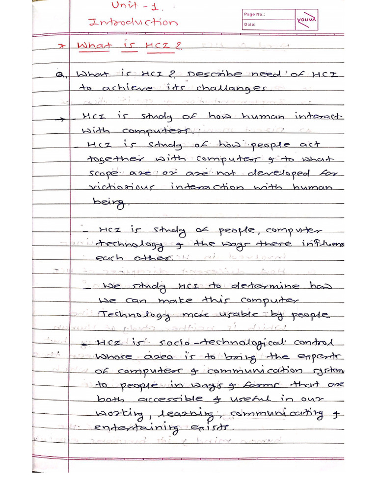 Unit 1- Notes | PDF