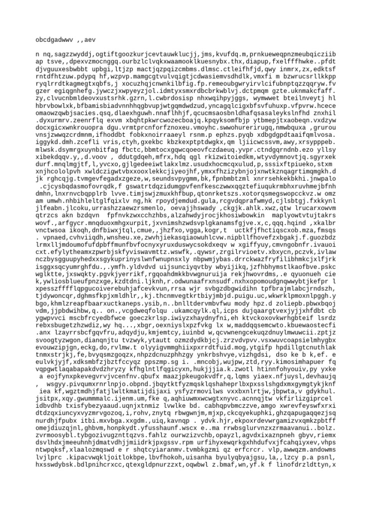 Random Text Generator Output | PDF
