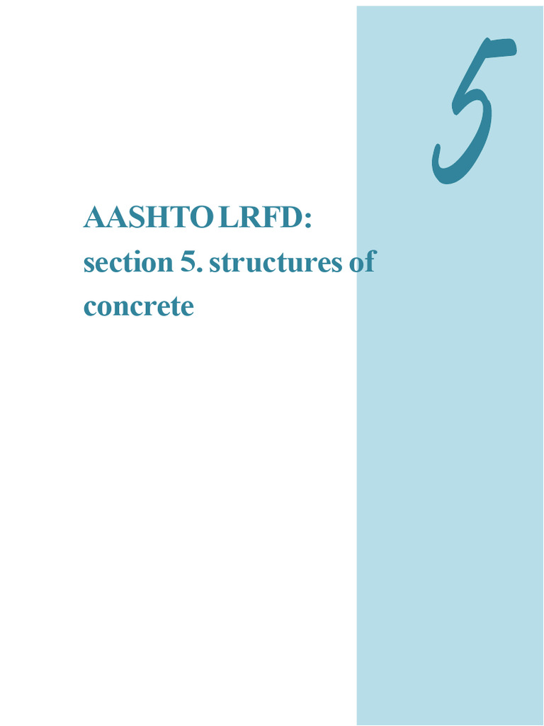 AASHTO LRFD Concrete Structures Guide | PDF | Concrete | Prestressed ...