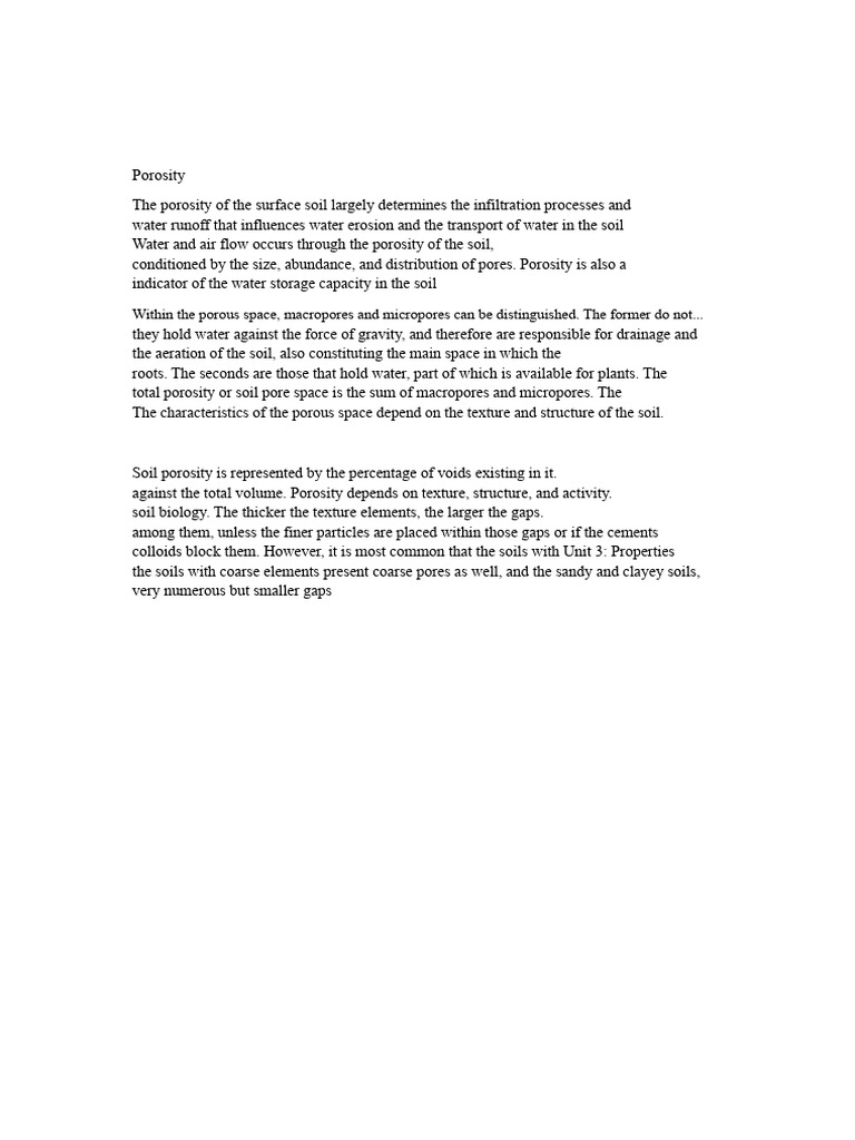 Soil Porosity Pdf