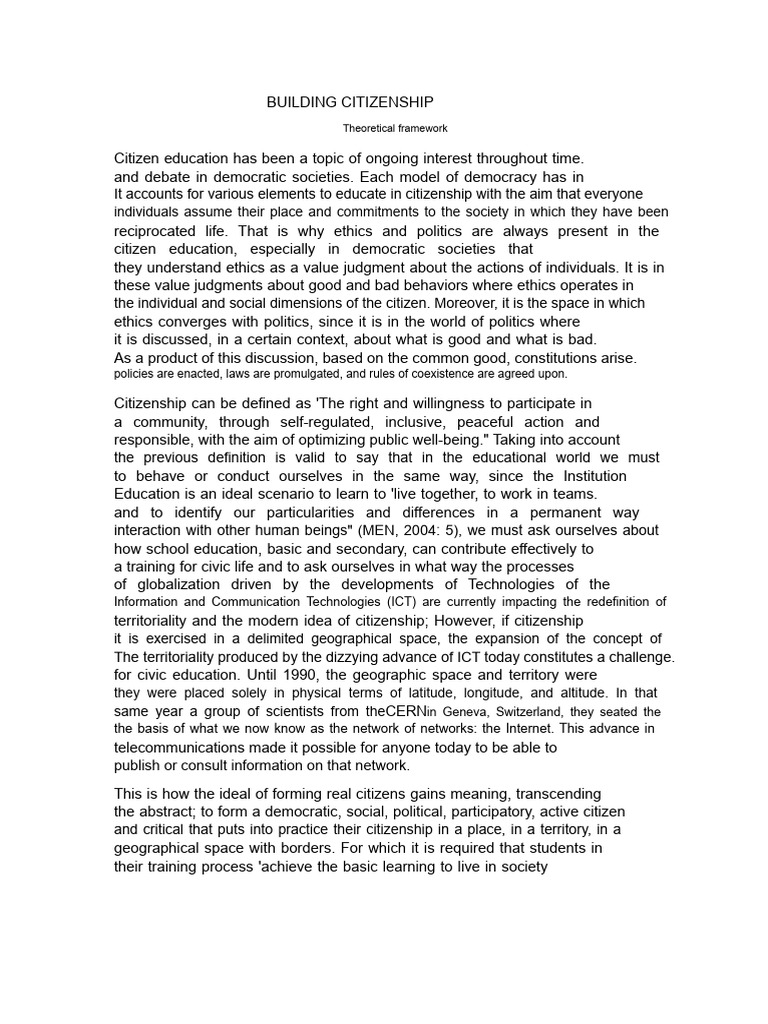 Understanding Citizenship Education | PDF | Citizenship | Democracy
