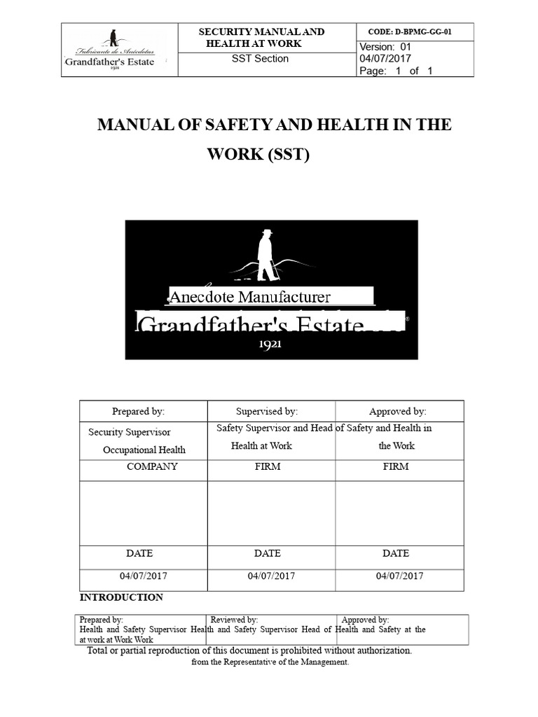 Occupational Health and Safety Manual | PDF | Occupational Safety And ...