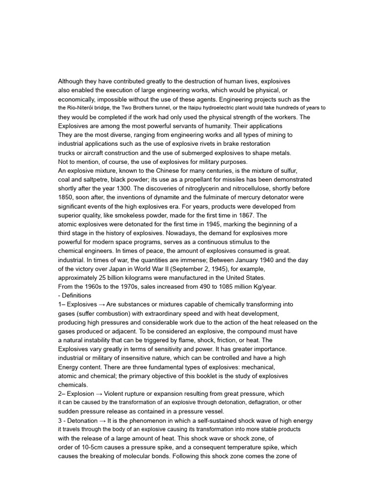 Explosives Chemistry | PDF | Physical Sciences | Explosion