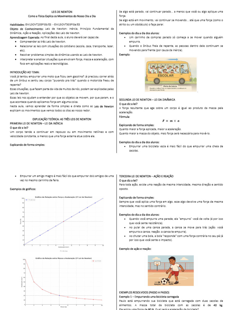 Entendendo as Leis de Newton | PDF | Força | Leis do Movimento de Newton