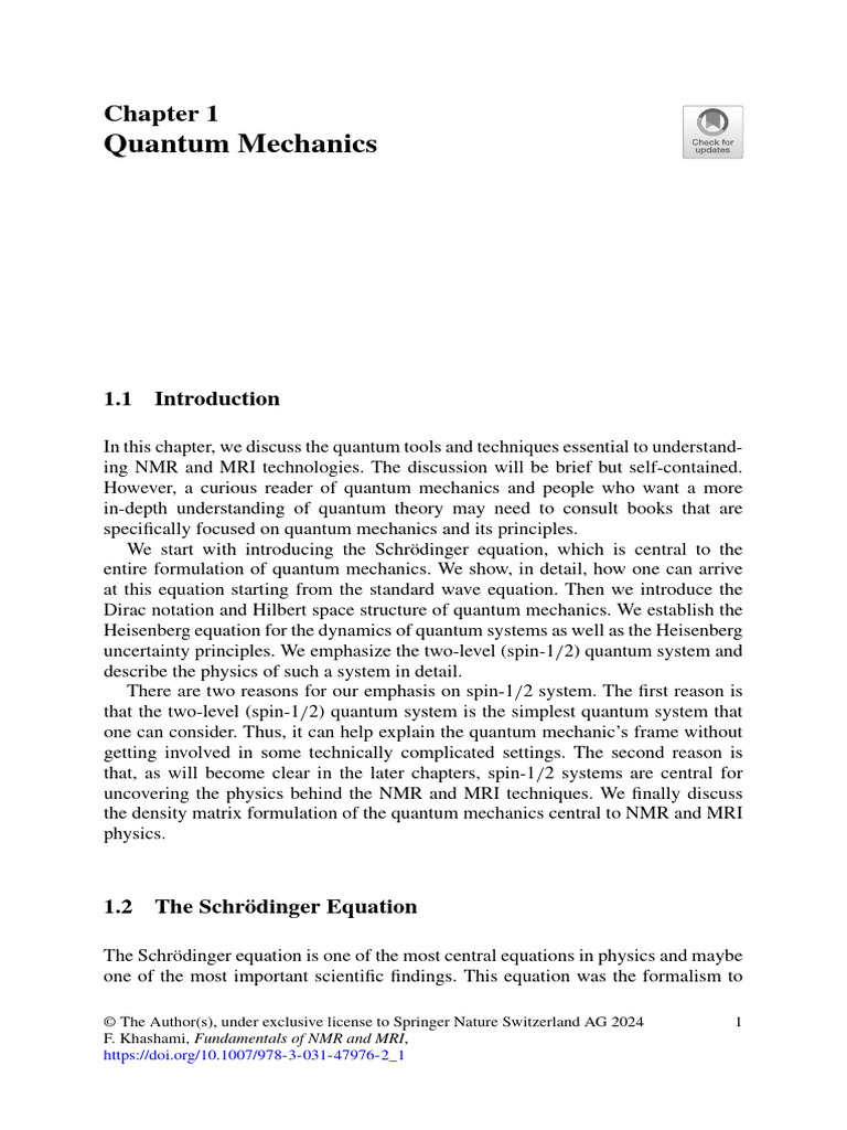 Review of Quantum Mechanics | PDF | Spin (Physics) | Wave Function