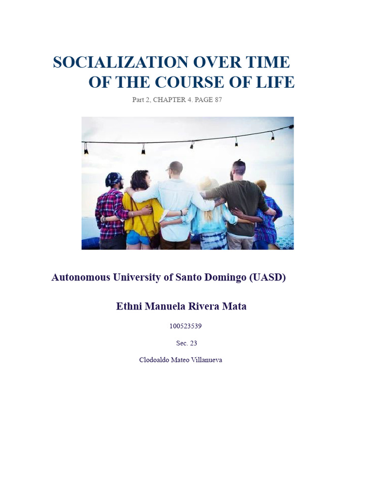 Socialization Throughout The Course of Life | PDF | Socialization ...